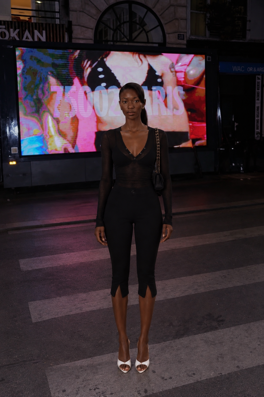 Sheer Long-sleeve Top